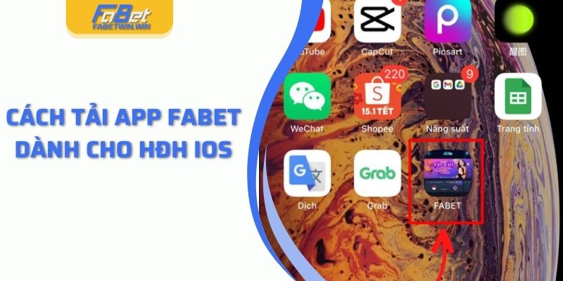 Cách tải app Fabet dành cho HĐH IOS